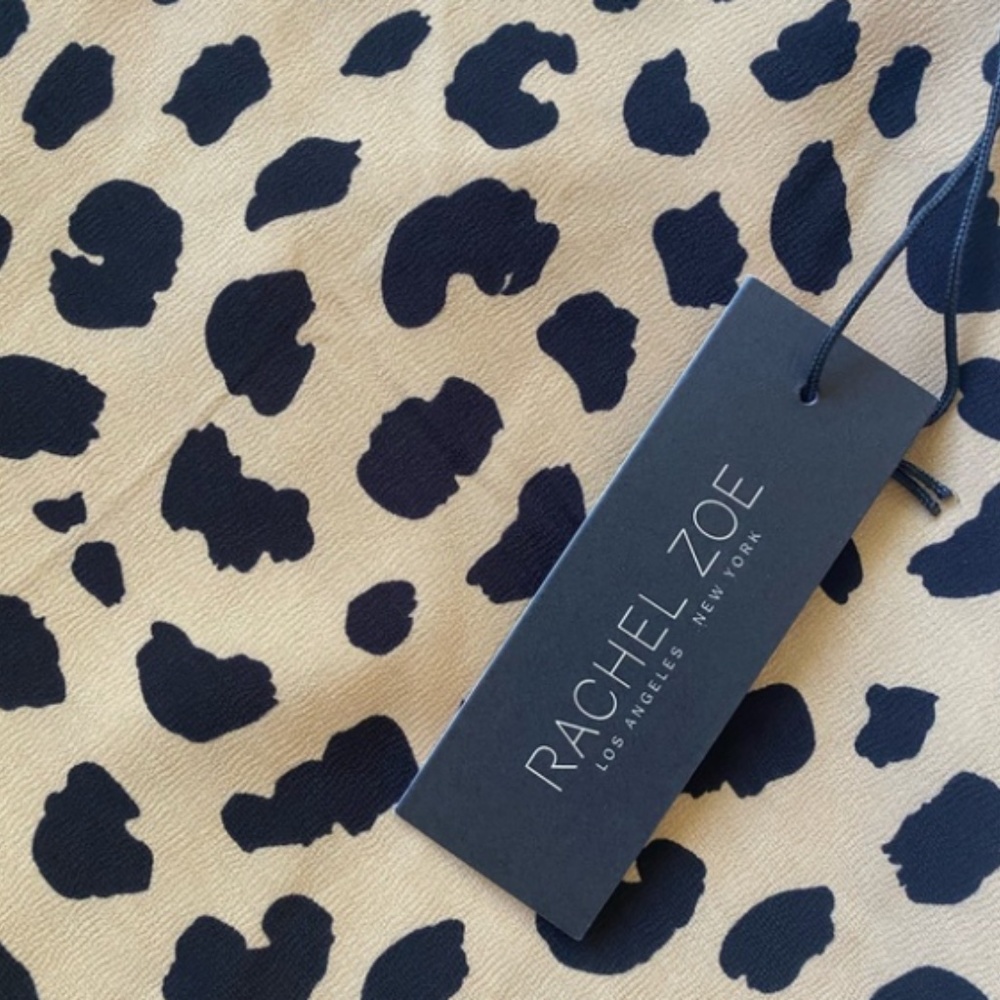 2 Rachel Zoe Skirt Midi Leopard Animal TRENDING - Picture 4 of 5